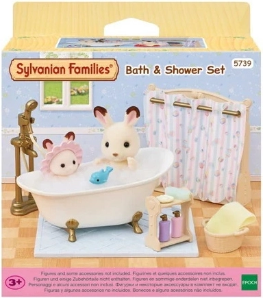 Sylvanian Families σετ μπάνιου με μπανιέρα και ντους