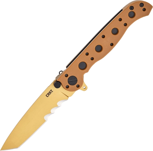 Τακτικό πτυσσόμενο μαχαίρι τσέπης CRKT M16 desert tan με Veff serrations