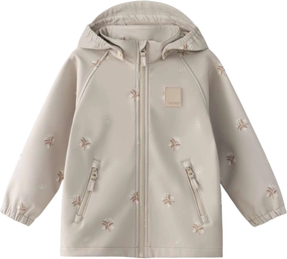 Παιδικό softshell μπουφάν Leokid lake silver cloud flower, μέγεθος 104