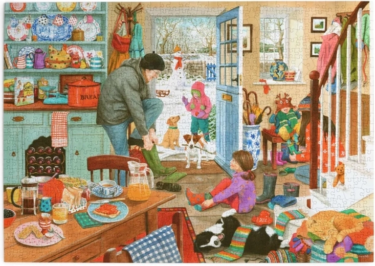 Παζλ House of Puzzles Χειμερινές απολαύσεις, 1000 κομμάτια
