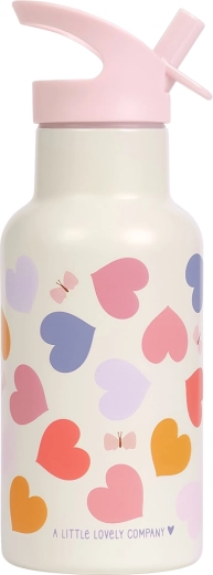 A Little Lovely Company ανοξείδωτο μπουκάλι νερού 350 ml καρδιές