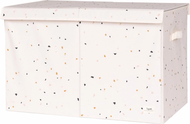 3 Sprouts μπαούλο παιχνιδιών recycled terrazzo/cream
