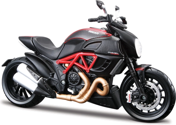 Maisto Ducati Diavel Carbon μοτοσικλέτα για συναρμολόγηση 1:12