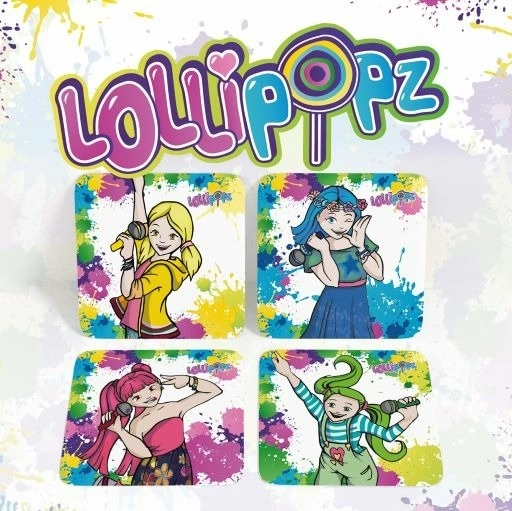 Σετ φελλένιων σουβέρ Lollipopz – 4 τεμ.