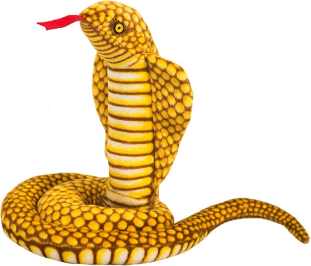 Λούτρινο φίδι King Cobra Κίτρινο 100 cm μασκότ