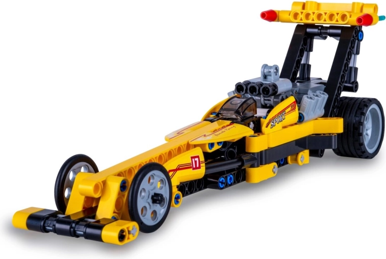 Σετ κατασκευής CaDA Drag Racing κίτρινο dragster 1:29