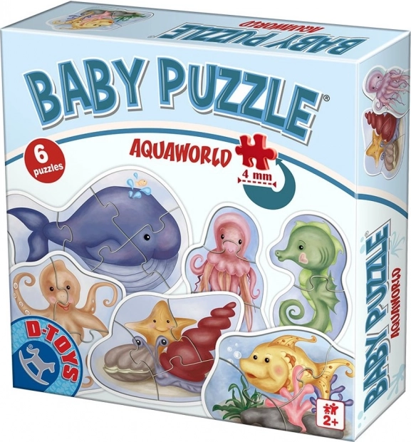 D-Toys παιδικό παζλ Υποθαλάσσιος κόσμος 6 σε 1 (2–5 κομμάτια)