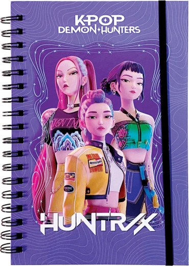 Σπιράλ σημειωματάριο K-Pop Demon Hunters HUNTR/X μωβ