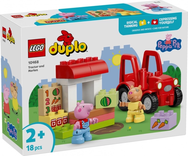LEGO DUPLO PEPPA PIG τρακτέρ και αγορά (10468)