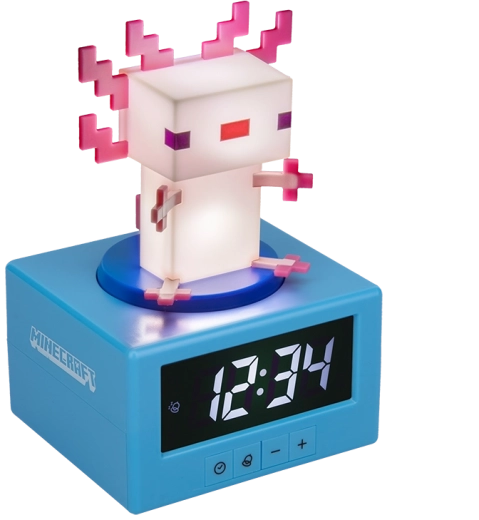 Ξυπνητήρι Minecraft Axolotl – αναλογικό ξυπνητήρι για τους θαυμαστές του MINECRAFT