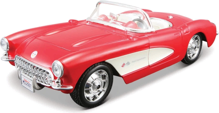 Maisto 1957 Corvette κιτ κατασκευής μοντέλου αυτοκινήτου 1:24