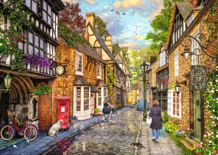 Παζλ Ravensburger Down the Lane 2: Meadow Hill Lane 1000 κομμάτια