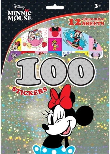 Minnie – σετ 100 αυτοκόλλητων και σελίδων ζωγραφικής