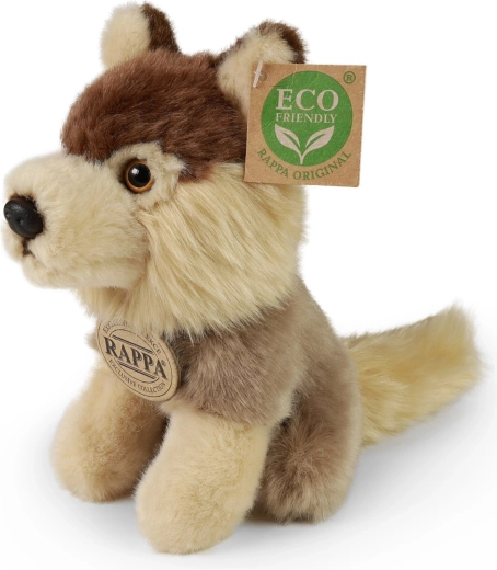 Καθιστός λούτρινος λύκος 16 εκ. eco-friendly RAPPA