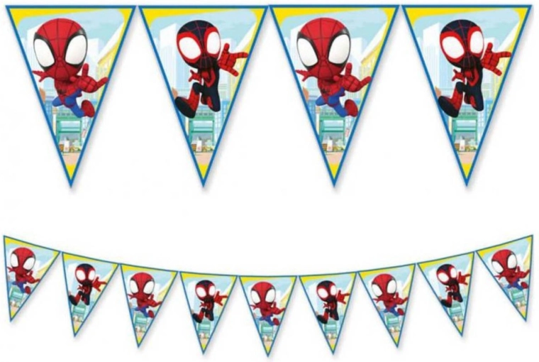 Γιρλάντα με σημαιάκια Spidey 2,3 m