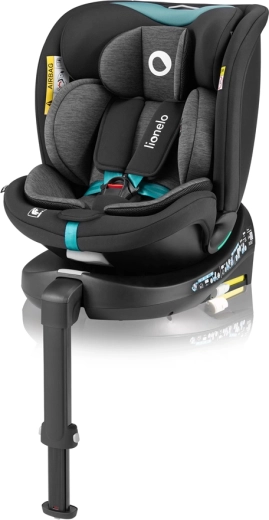 Lionelo Navy i-Size περιστρεφόμενο παιδικό κάθισμα αυτοκινήτου 40–150 cm black turquoise