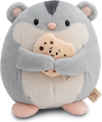 NICI MyMochi λούτρινο χάμστερ Shai με μπισκότο 16 cm σε συσκευασία δώρου