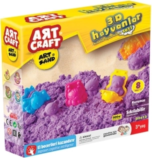 ART CRAFT κινητική άμμος για κατασκευή ζωάκιων 500 g