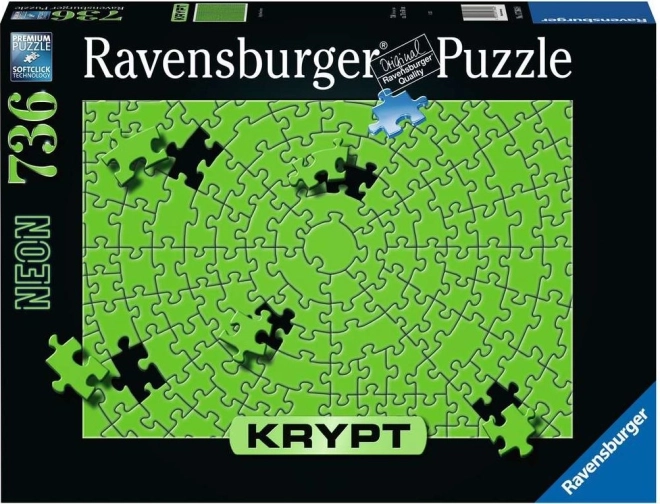 Παζλ RAVENSBURGER KRYPT σε νέον πράσινο, 736 κομμάτια