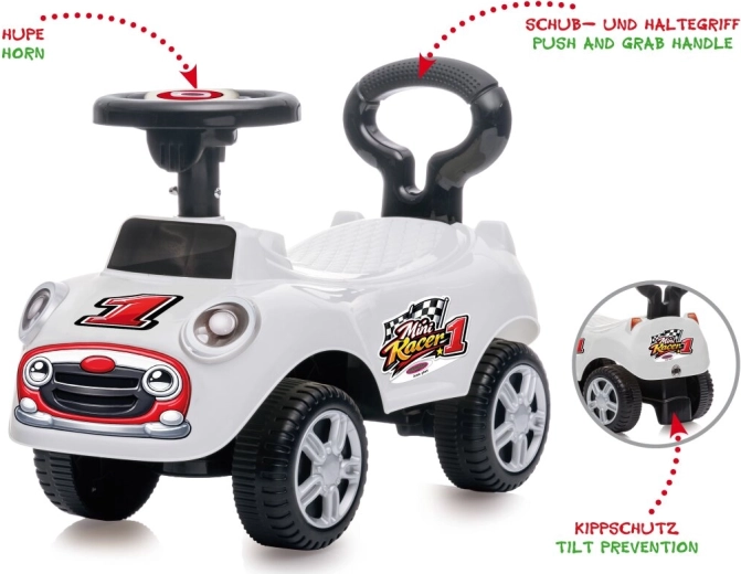 JAMARA Mini Racer 2 σε 1 λευκό παιδικό όχημα ισορροπίας και περπατούρα