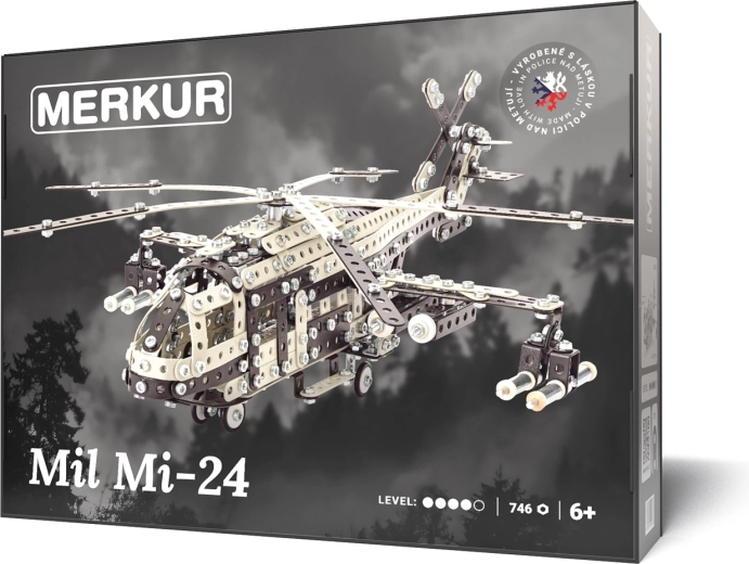 Κατασκευαστικό σετ Merkur ελικόπτερο MIL MI-24, 746 κομμάτια