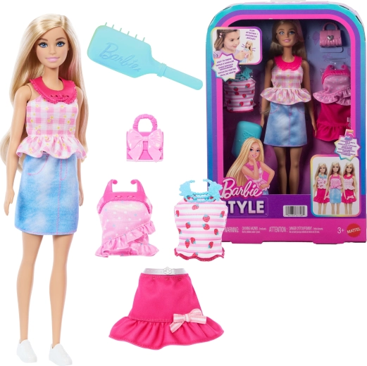 Mattel Barbie Style μοντέρνα κούκλα μόδας με σετ ρούχων και αξεσουάρ