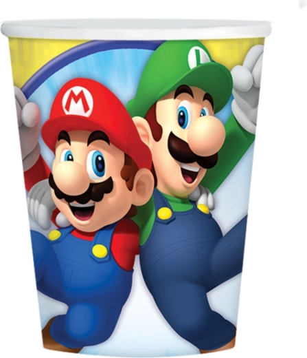 Ποτηράκια Super Mario 250 ml (8 τεμ.)