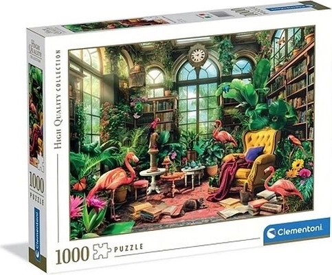 Clementoni παζλ 1000 κομματιών The Greenhouse Library