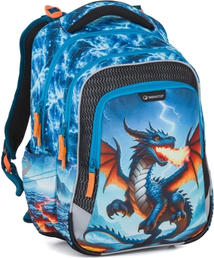 Σχολική τσάντα Bagmaster Lumi 26 D Δράκος