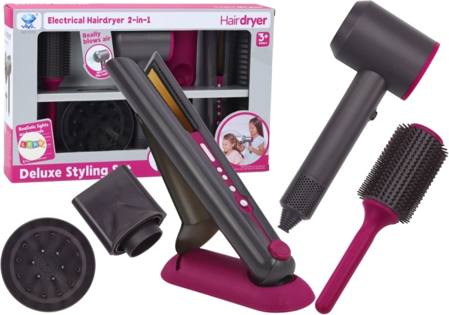 Παιδικό σετ κομμωτικής με σεσουάρ και ισιωτικό μαλλιών