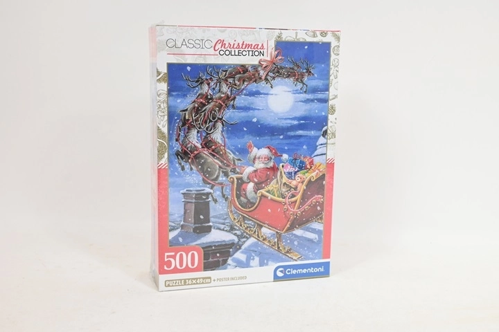Χριστουγεννιάτικο παζλ Clementoni Midnight Sleigh Ride 500 κομμάτια