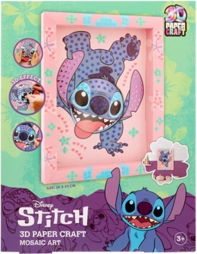Οριγκάμι DISNEY εικόνα Stitch 3D μωσαϊκό από χαρτί 26 × 35 cm