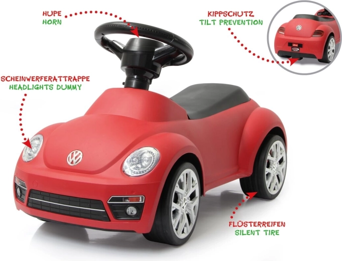 Jamara παιδικό αυτοκινητάκι ισορροπίας (ride-on) VW Beetle κόκκινο