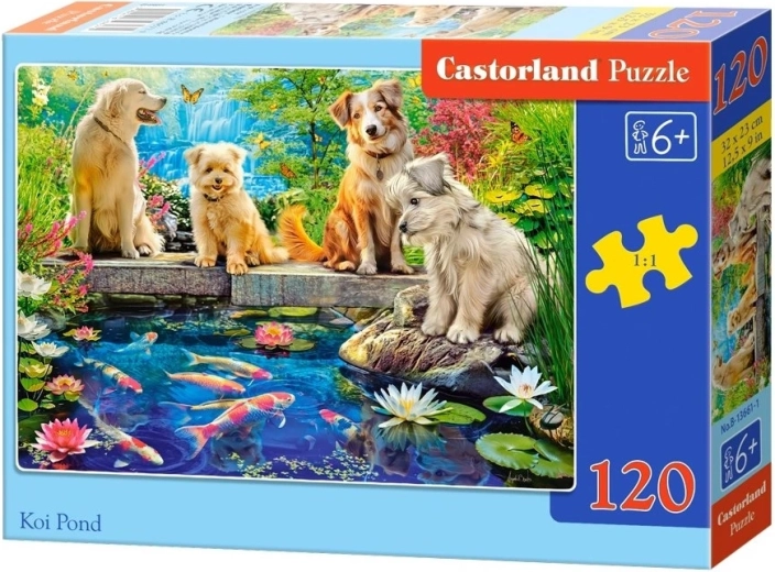 Παζλ Castorland λιμνούλα με κυπρίνους Koi 120 κομμάτια