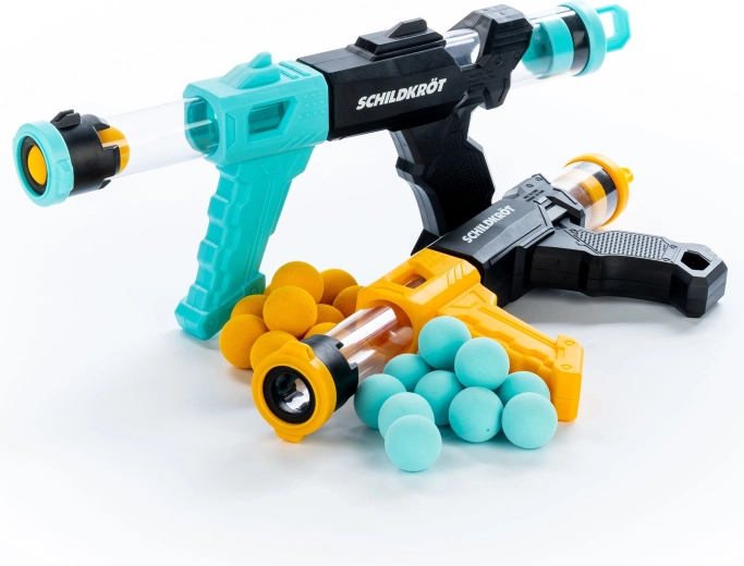 Schildkröt σετ δύο εκτοξευτών με αφρώδεις μπάλες Fire Blasters