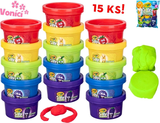 Crayola πλαστελίνη με άρωμα φρούτων – σετ 15 κυπελλάκια