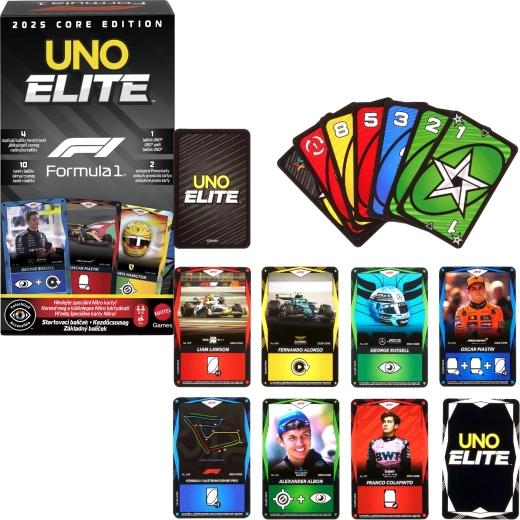 Mattel UNO Elite Formula 1 2025 αρχικό πακέτο
