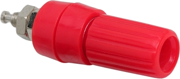 Ενσωματωμένη υποδοχή μπανάνας 4 mm, κόκκινη