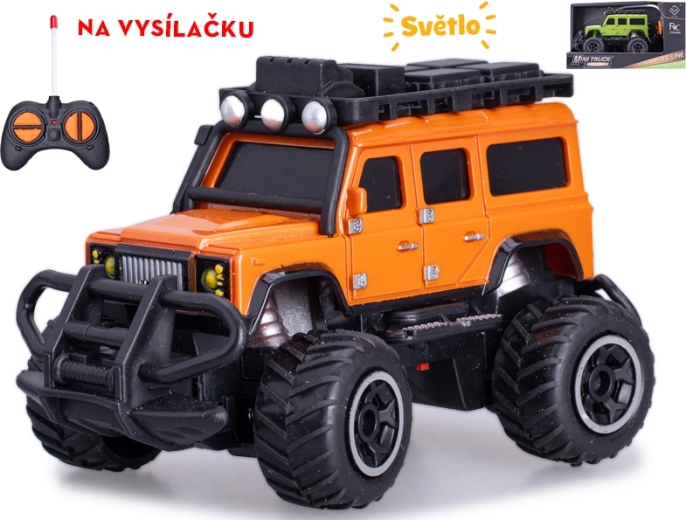 RC αυτοκίνητο εκτός δρόμου 1:43 με φώτα, 27 MHz, 14 cm