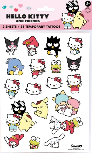 Hello Kitty παιδικά προσωρινά τατουάζ που ξεπλένονται (38 τεμ.)