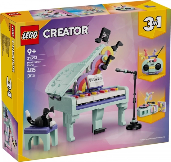 LEGO Creator 3 σε 1 διακοσμητικό πιάνο με γάτα