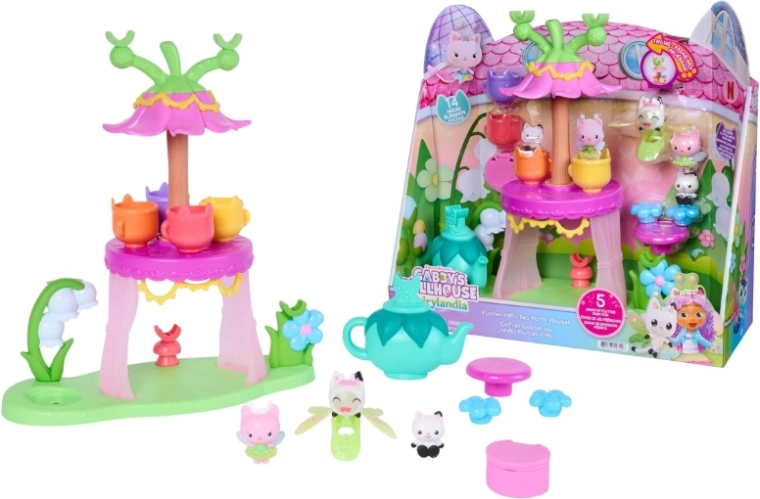 Μαγικό σετ τσαγιού Gabby's Dollhouse Fairylandia με φιγούρες και αξεσουάρ