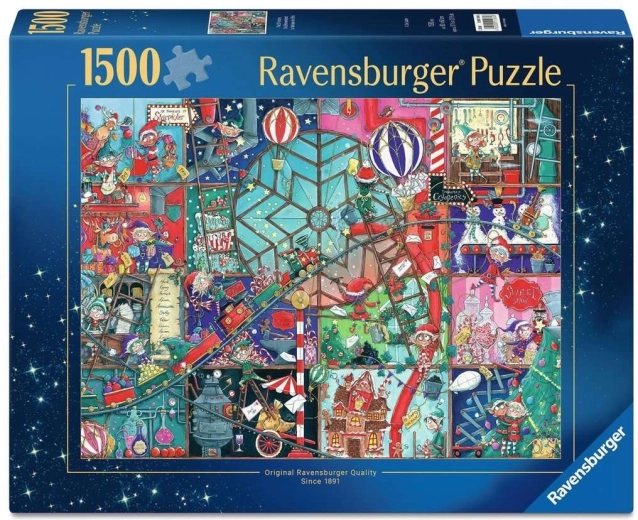 Παζλ Ravensburger «Εργαστήριο χριστουγεννιάτικων ξωτικών» 1500 κομμάτια