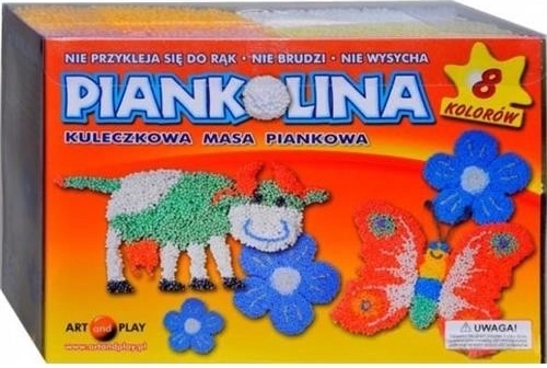 Piankolina – αφρώδης πλαστελίνη μοντελοποίησης, 8 βασικά χρώματα