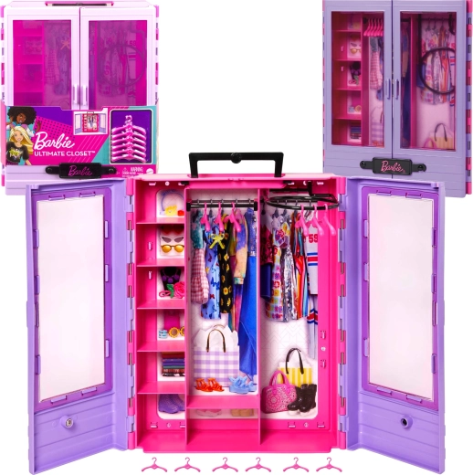 Barbie Φορητή Ντουλάπα για Ρούχα