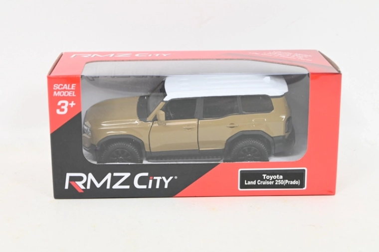 Toyota Land Cruiser μεταλλικό μοντέλο αυτοκινήτου καφέ-κίτρινο