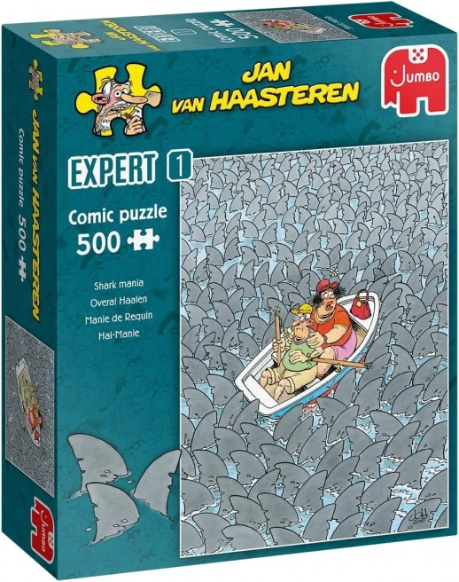 Παζλ JUMBO Jan van Haasteren Expert 1: Μανία με καρχαρίες 500 κομμάτια