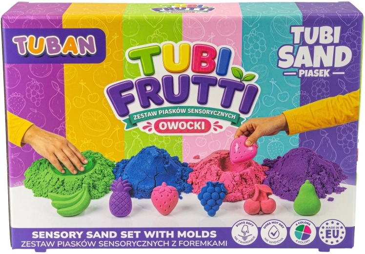 Tubi Frutti σετ αισθητηριακής άμμου φρούτα
