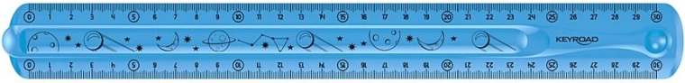 Χάρακας KEYROAD Flexi 30 cm μπλε