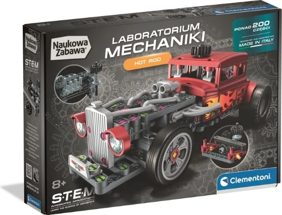 Clementoni Εργαστήριο Μηχανικής Hot Rod – κατασκευαστικό σετ STEM